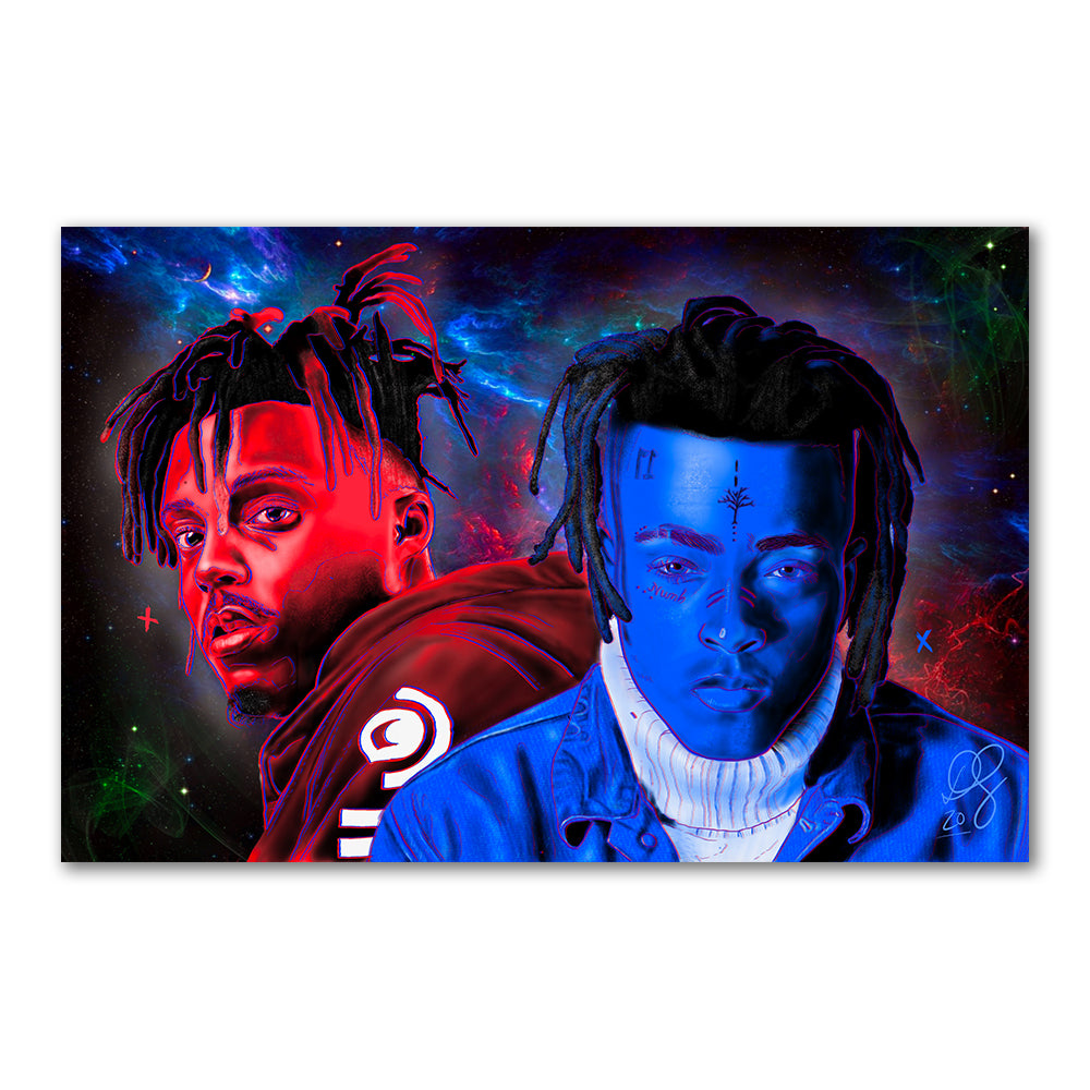 X and Juice Larger Than Life Canvas Print – Daz Leone Ink